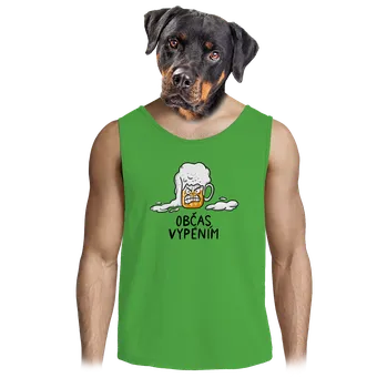 Pánská móda Bastard Občas vypěním pánské tílko Lime