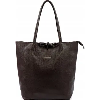 Kabelka Vera Pelle kabelka z pravé kůže hnědá