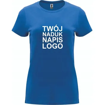 Dámské tričko Dámské tričko T-shirt s vlastním potiskem, nápisem nebo logem, modrá (chrpa), vel S
