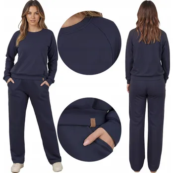 Vivisence 9205kmpl granatová dámská Tepláková souprava – mikina a kalhoty, velikost XL