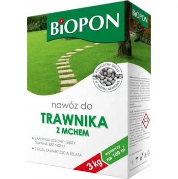 Hnojivo BOPON Granulované hnojivo na trávy, trávník s mechem Biopon 3 kg