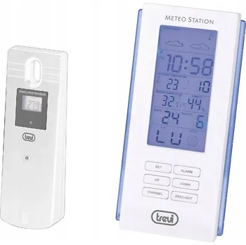 Meteostanice TEPLOMĚR METEOSTANICE HODINY + EXTERNÍ SENZOR Trevi ME3108RC bílá