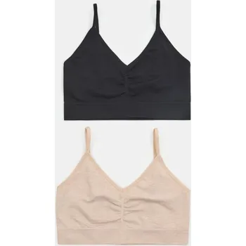 Dámské oblečení Sinsay - Bezešvé podprsenky typu top 2 balení - béžová - 564GV-02X - 564GV-02X-S_M