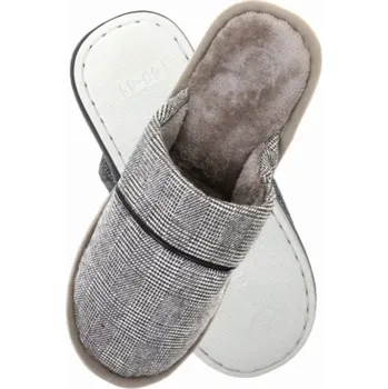Dámská obuv Pánské domácí Papuče , teplé, měkké, pohodlné MORAJ 40-41