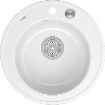 Granitový dřez Jednokomorový granitový dřez Quadron Morgan 210, bílý