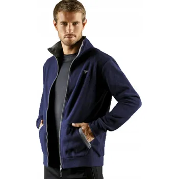 Pánská mikina PÁNSKÁ MIKINA FLEECOVÁ se stojáčkem námořnická modrá *L