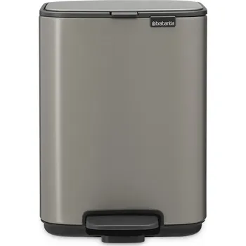 Odpadkový koš Brabantia, Odpadkový koš pedálový Bo, 4 l, platinový - Formadore