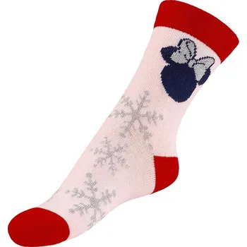 Ponožky dětské Minnie 2 Stříbrná,Růžová,Červená - 27-30 BX1001443