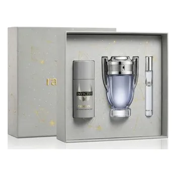 Pánský parfém Rabanne Invictus EDT 100 ml + EDT MINI 10 ml + DEO ve spreji 150 ml M