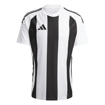 Adidas Teamsport Striped 24 krátký rukáv bílá/černá UK 3XL