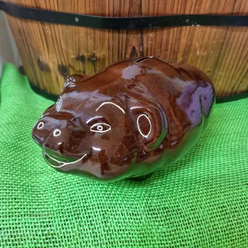 Pokladnička Keramické prasátko hnědé - pokladnička velká