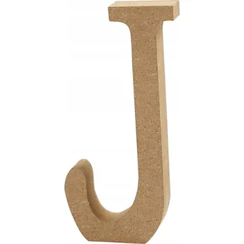 Obraz Písmeno J z MDF, 8 cm