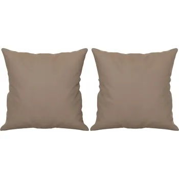 Polštář Polštáře taupe 40 x 40 cm, mikrovlákno, výplň bavlna PP