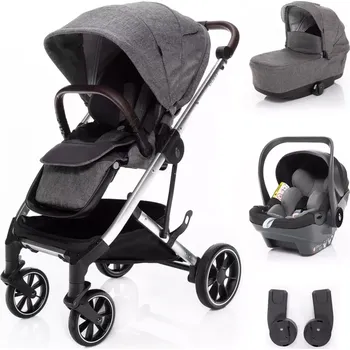 Kočárek Zopa Set kočárek Quest+ korba+ adaptéry+ autosedačka Tornado Grey/Silver