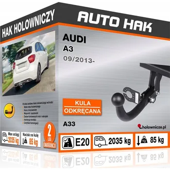 Tažné zařízení Tažné zařízení AUDI A3, 09/2013-