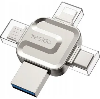 USB flash disk USB flash disk Yesido FL15 16 GB USB 3.0, stříbrný