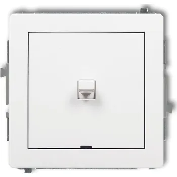 vypínač Jednopólový vypínač pod omítku Karlik bílý DWPUS-1