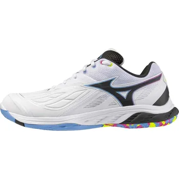 Dámská obuv Unisex badmintonová obuv Mizuno WAVE FANG 2(U) / White/Pink Tetra/All Abroad Velikost: 44.0/9.5