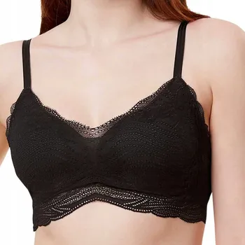 Podprsenka Vyztužená PODPRSENKA Triumph Černá S KRAJKOU Lift Smart P EX 3 M