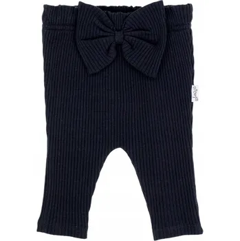 Dívčí kalhoty Dívčí kalhoty s mašličkou černé Nicol, vel.