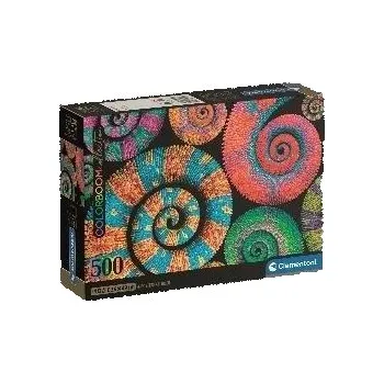 Puzzle Puzzle Clementoni 500 dílků Puzzle 500 dílků Psychedelic Jungle Sunrise Compact