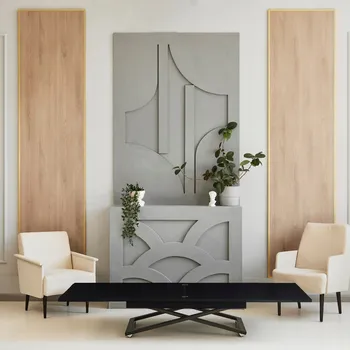 Konferenční stolek ROZKLÁDACÍ STŮL LUNGO loft černý KAVÁRENSKÝ STOLEK Konferenční stolek s výškovým nastavením