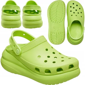 Dámské pantofle Crocs dámské pantofle na platformě Classic Crush, lehké, vysoké, velikost 39-40 (W9)