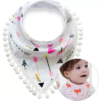 Šátek Dětský šátek s bambulkami – Amorovy šípy