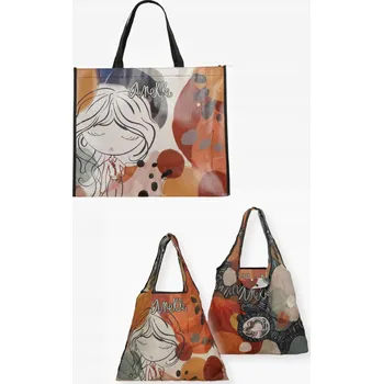 Kabelka Anekke Alma Skládací Nákupní Taška + Kosmetická Taštička Sada Dárek