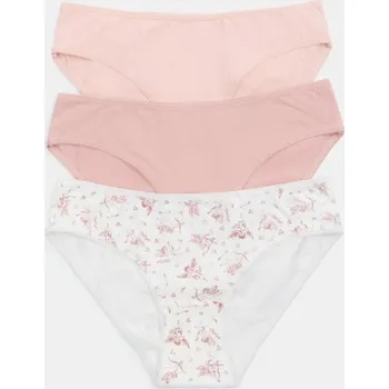 Kalhotky Sinsay - Sada 3 bavlněných kalhotek - vícebarevná - 574GV-MLC - 574GV-MLC-L