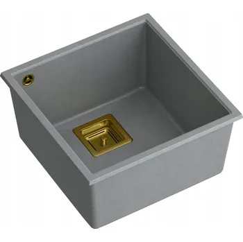 Granitový dřez Jednokomorový granitový dřez Royal Sanitary DAVID 40 šedý