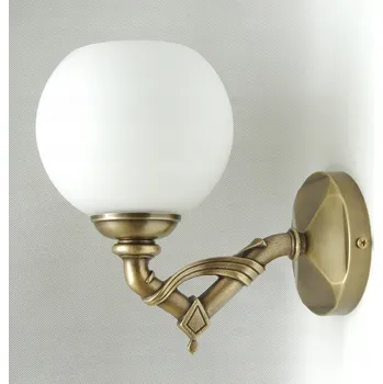 Nástěnné svítidlo Mosazné nástěnné svítidlo, mosazná lampa na zeď