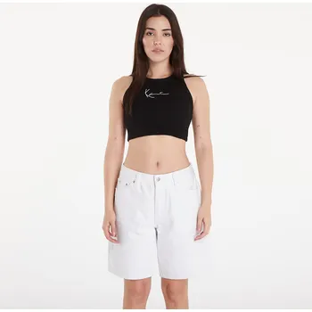 Dámské tričko Top Karl Kani Small Signature Essential Racer Rib Top Black M