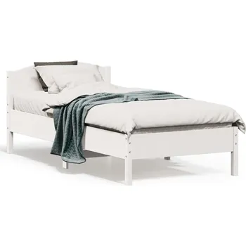 Ložnice vidaXL Postel bez matrace voskově 75 x 190 cm masivní borovice [842626] Barva: Bílá