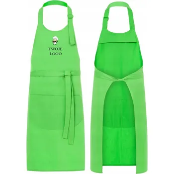 Kuchyňská zástěra KUCHYŇSKÁ ZÁSTĚRA KUCHAŘSKÁ GASTRONOMICKÁ Limetková