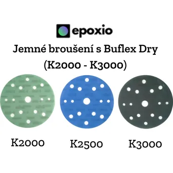 Brusný kotouč Kovax Sada brusných kotoučů Buflex Dry 152 mm bez mezivrstev