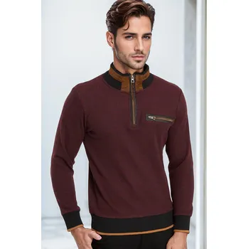 Pánský svetr Pánský svetr Dewberry černo-bordový dewberry černá | tmavě červená 3518031