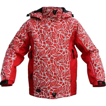 Dívčí bunda RVC Bunda SNAKIK dětská lyžařská - červeno bílá Velikosti DĚTSKÉ: 146-152 Nové