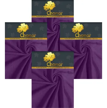 Prostěradlo Top textil Prostěradlo Jersey Standard 90x200 cm, 4 ks, tmavě fialová