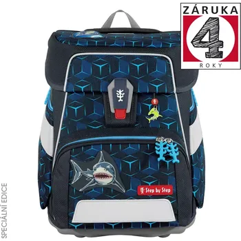Dětské zboží Školní aktovka Step by Step SPACE SHINE, Shark Dexter - 5 dílný set, AGR certifikát