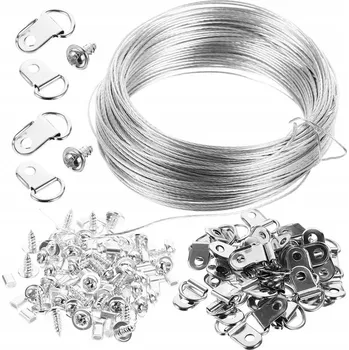 Obraz OBRAZOVÝ ZÁVĚSNÝ DRÁTĚNÝ SADA D KROUŽKY OBRAZOVÉ VĚŠÁKY NA FOTOGRAFIE UMĚLECKÁ PRÁCE