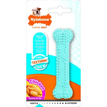 Hračka pro psa Nylabone Puppy Teething Dental Chew XS modrá
