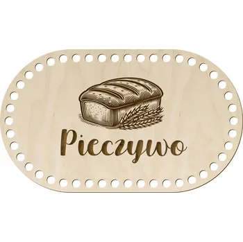 Obraz Dřevěné dno / základna do košíku 30x20 cm - na PEČIVO, pro háčkování