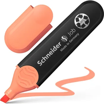Kancelářské potřeby Zvýrazňovač Schneider Job pastel - oranžová