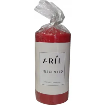 Svíčka ARIL Svíčka válec BEZVŮNĚ 38 h ČERVENÁ