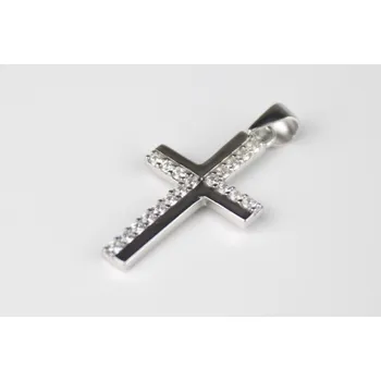 Přívěsek Stříbrný přívěsek křížek F150