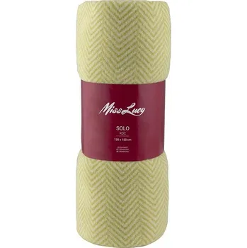 Přehoz na lůžko Miss Lucy Deka SOLO Miss Lucy citrónová 130x150 cm