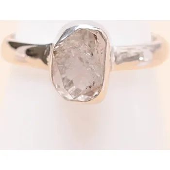 Prsten Herkimer diamant prsten stříbro Ag 925 LOT104 52 mm (US 6), 2,6 g