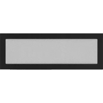 Větrací mřížka Ventilační mřížka lakovaná Kratki 49C černá 17x49 cm