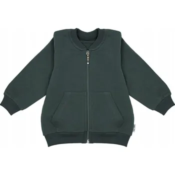 Chlapecká mikina Chlapecká mikina bomber se stojáčkem zelená Nicol, vel. 92